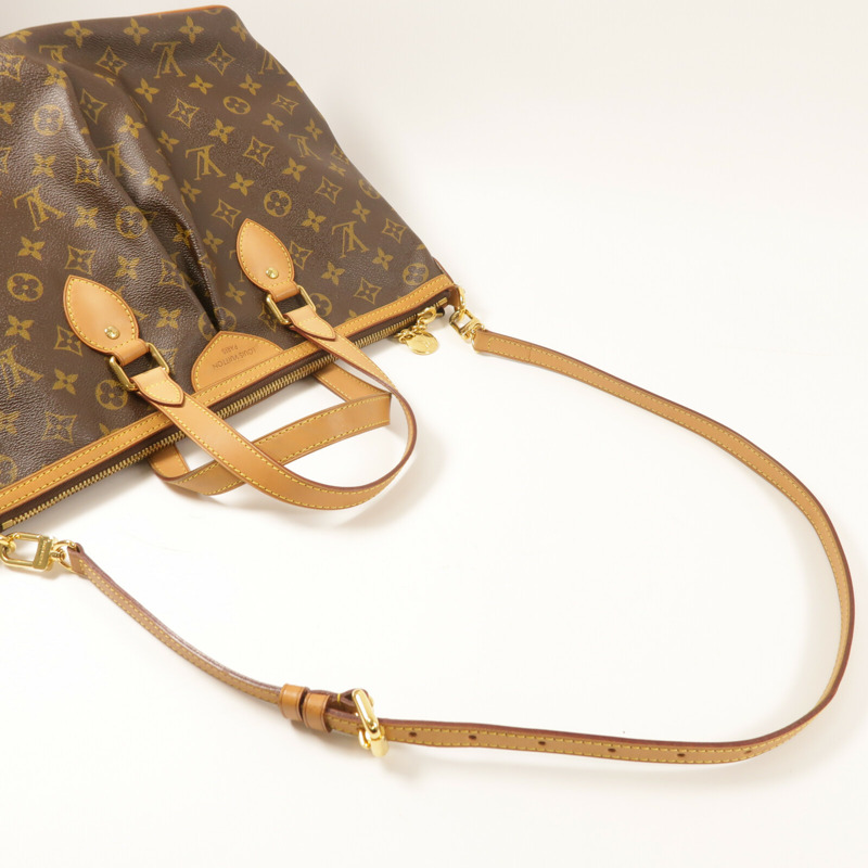 LOUIS VUITTON Monogram Palermo PM金扣手挽肩背兩用袋棕色-7