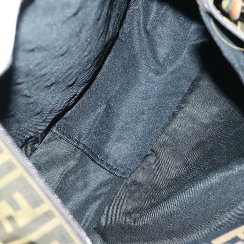 【日本直送】FENDI Zucca帆布單肩包 黑色棕色 正品 173487V-9