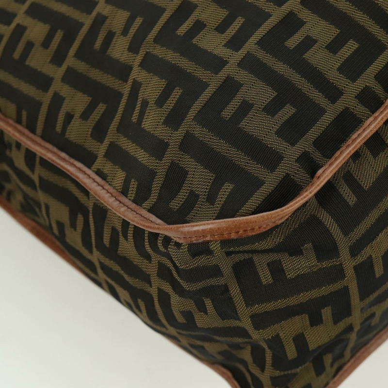 【日本直送】FENDI Zucca帆布單肩包 黑色棕色 正品 173487V-14