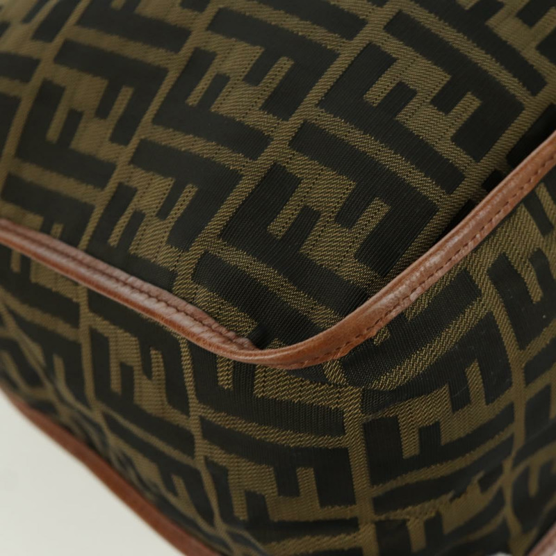 【日本直送】FENDI Zucca帆布單肩包 黑色棕色 正品 173487V-15