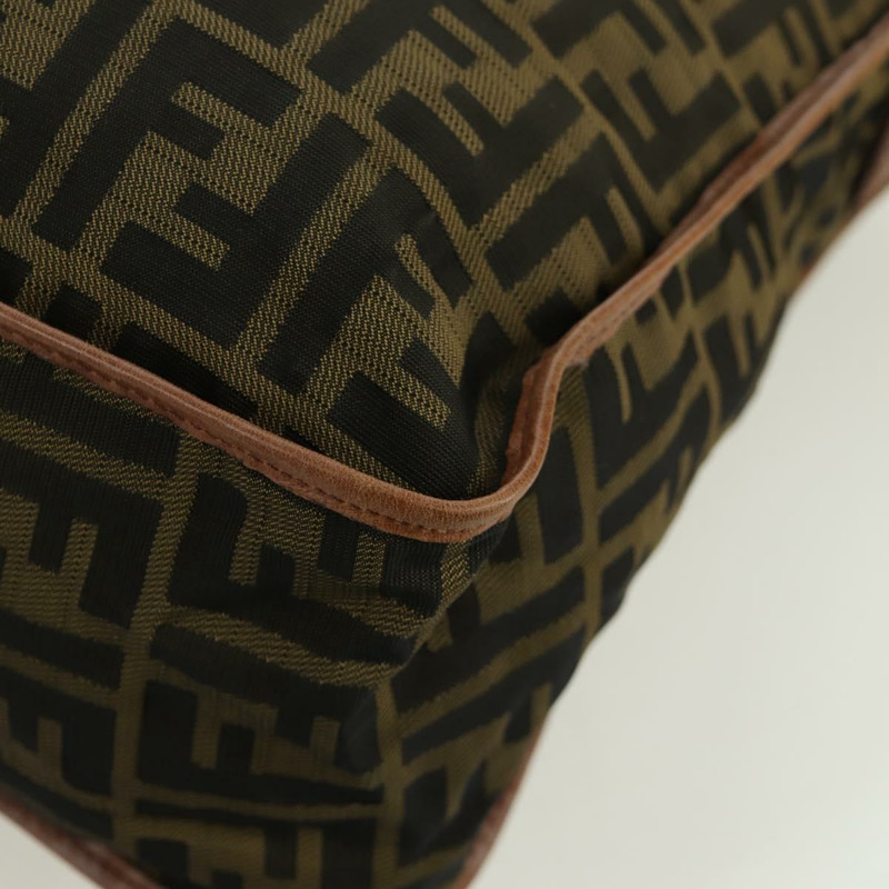 【日本直送】FENDI Zucca帆布單肩包 黑色棕色 正品 173487V-16