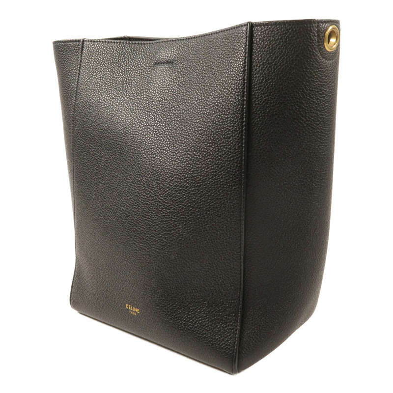 CELINE 牛皮皮革Sangle Bucket金扣肩背袋-2