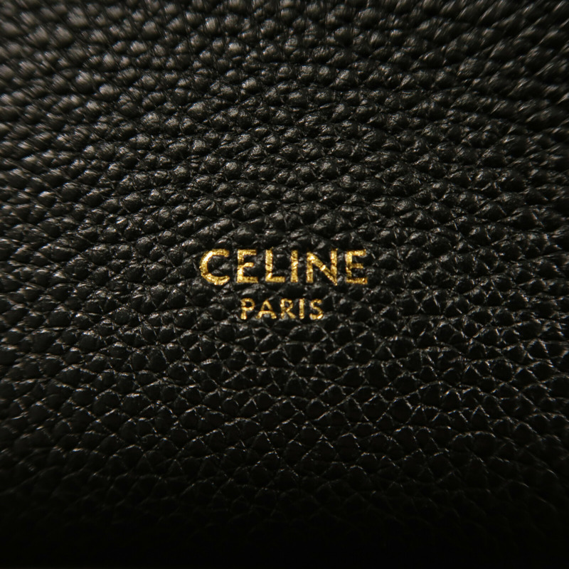 CELINE 牛皮皮革Sangle Bucket金扣肩背袋-5