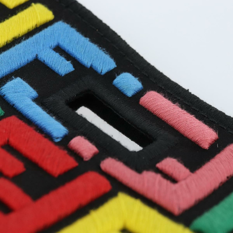 【日本直送】FENDI Zucca帆布Peek A Boo Defender單肩包 黑色銀色 正品 ARZ227V-6