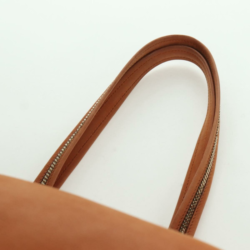 【日本直送】FENDI 棕色金色皮革手提包 正品 ARZ252V-8