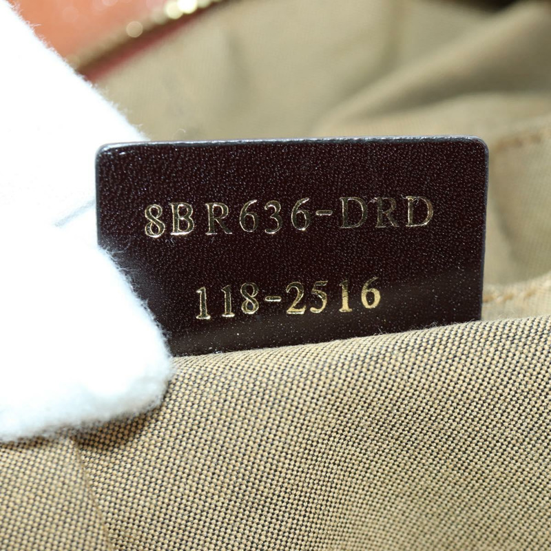 【日本直送】FENDI 棕色金色皮革手提包 正品 ARZ252V-11