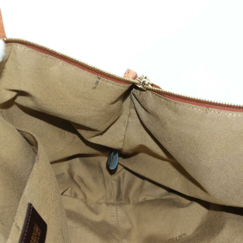 【日本直送】FENDI 棕色金色皮革手提包 正品 ARZ252V-20