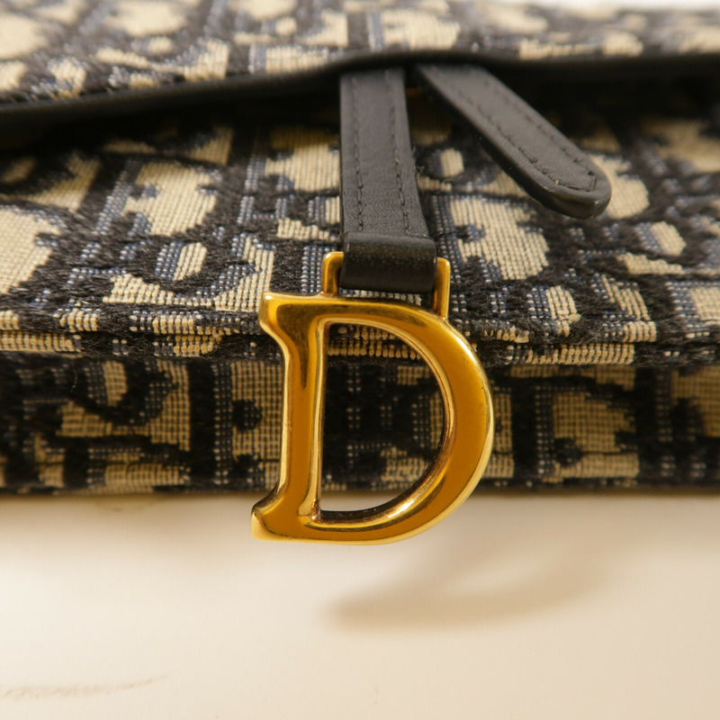Dior 帆布Saddle Belt Bag金扣腰包-7