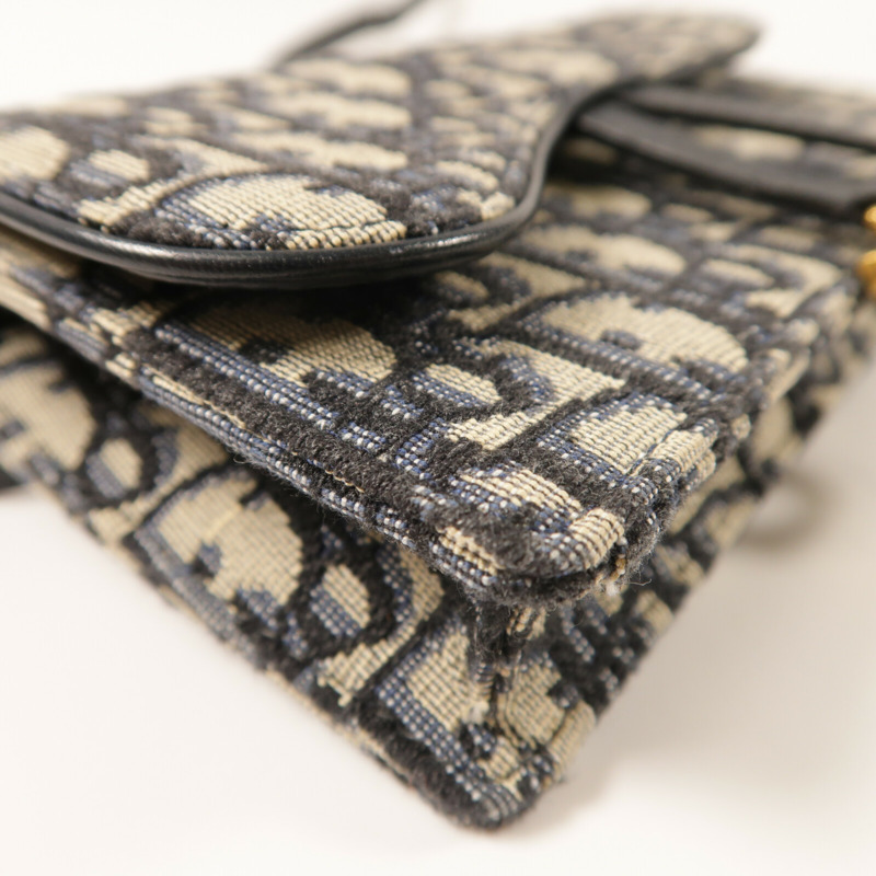 Dior 帆布Saddle Belt Bag金扣腰包-10