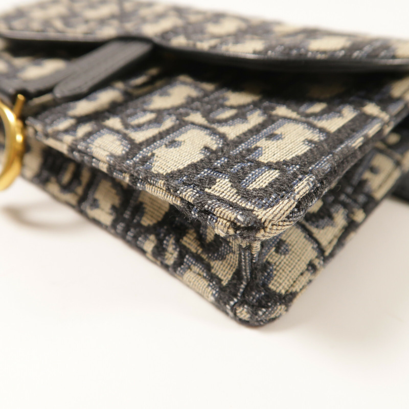 Dior 帆布Saddle Belt Bag金扣腰包-11