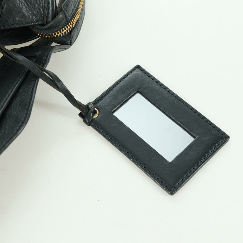 【日本直送】BALENCIAGA 經典迷你都會包 皮革 兩用 海軍藍/金色 309544 正品 168313SAV-18