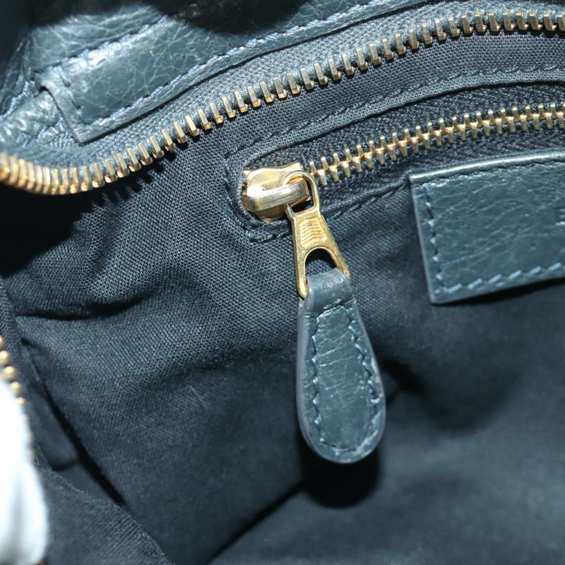 【日本直送】BALENCIAGA 經典迷你都會包 皮革 兩用 海軍藍/金色 309544 正品 168313SAV-23