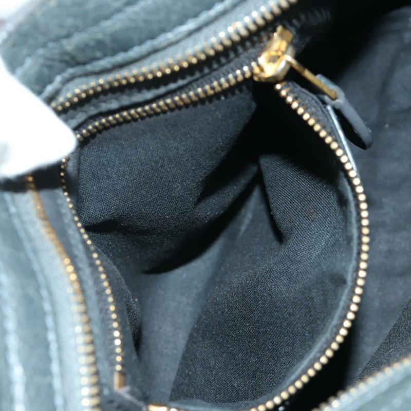 【日本直送】BALENCIAGA 經典迷你都會包 皮革 兩用 海軍藍/金色 309544 正品 168313SAV-24