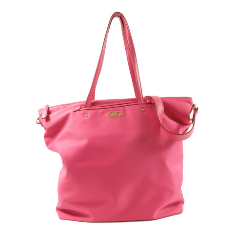 Salvatore Ferragamo 尼龍Salvatore Ferragamo Tote Bag金扣手挽肩背兩用袋