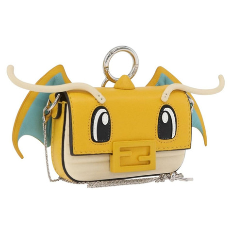 FENDI x FRGMT x POKMON 快龍迷你媽媽法國包 真皮 正品 167026SM