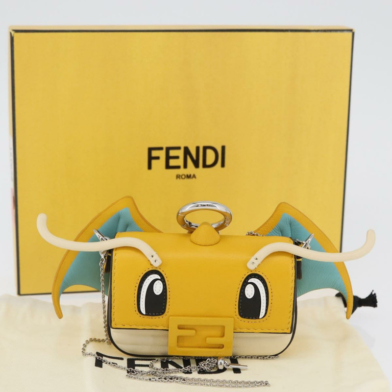 【日本直送】FENDI x FRGMT x POKMON 快龍迷你媽媽法國包 真皮 正品 167026SM-11