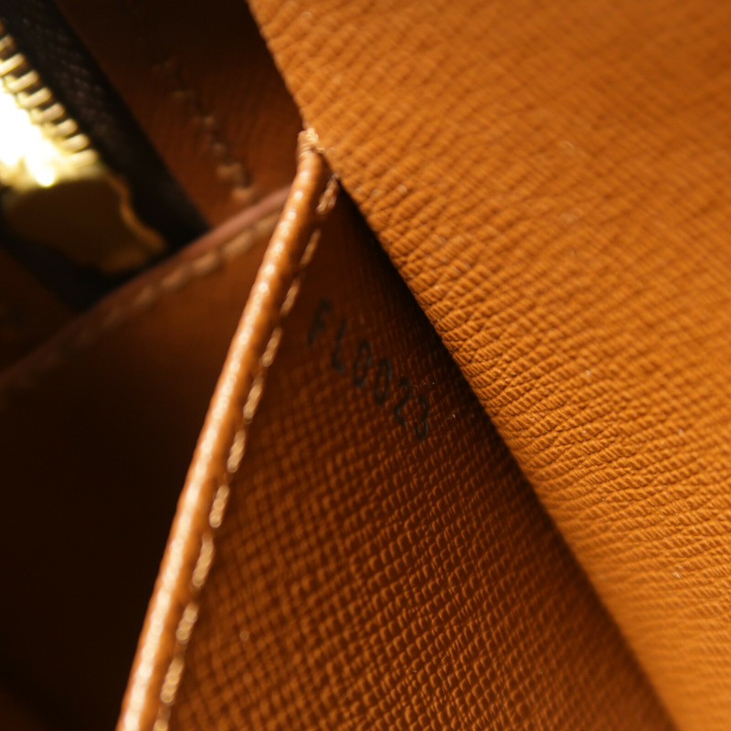 LOUIS VUITTON Monogram Cite GM金扣肩背袋棕色-6