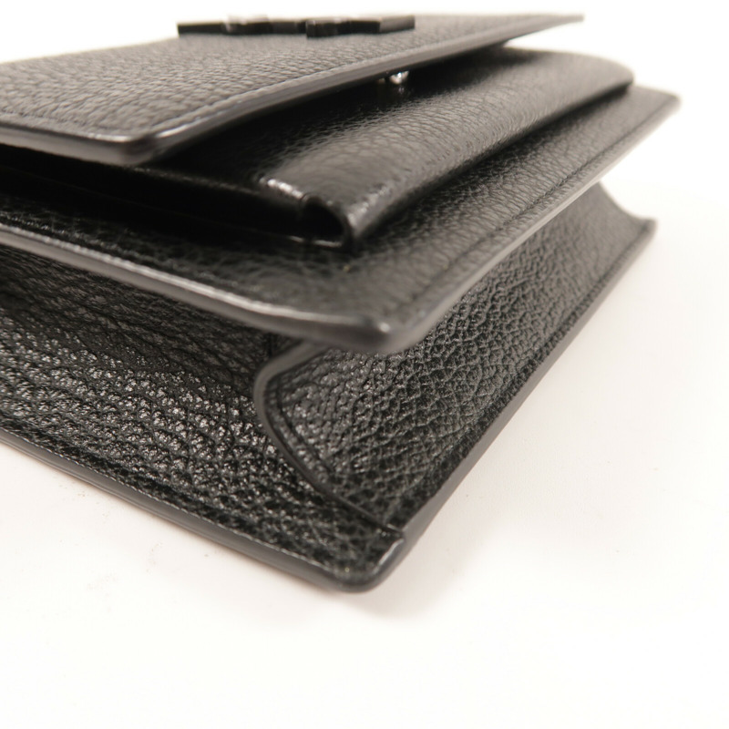 YVES SAINT LAURENT 牛皮皮革Wallet On Chain肩背袋-9