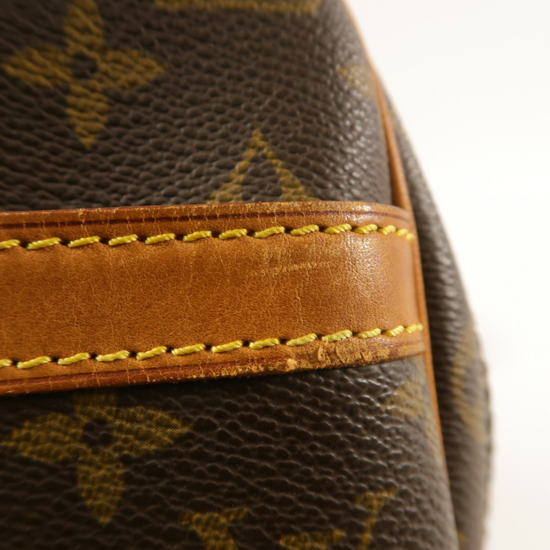 LOUIS VUITTON Monogram Reporter PM金扣肩背袋棕色-12