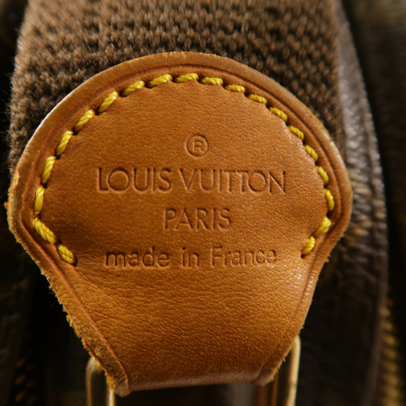 LOUIS VUITTON Monogram Reporter PM金扣肩背袋棕色-13