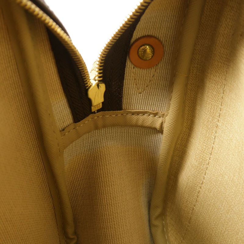 LOUIS VUITTON Monogram Reporter PM金扣肩背袋棕色-15