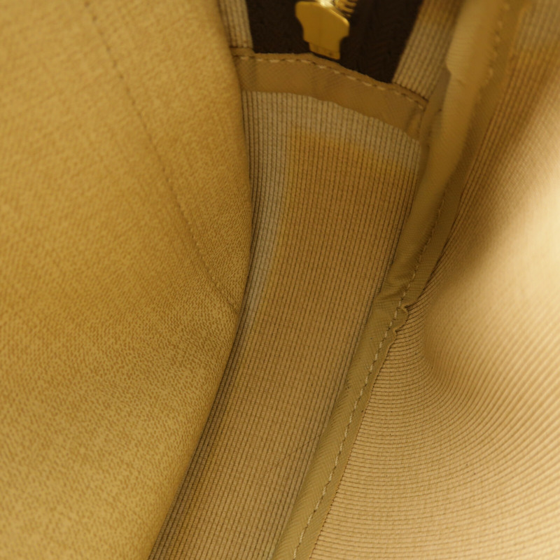 LOUIS VUITTON Monogram Reporter PM金扣肩背袋棕色-16