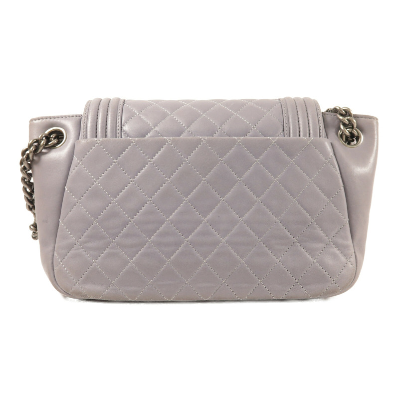 CHANEL 羊皮皮革Shoulder Bag銀扣鏈帶肩背袋-1