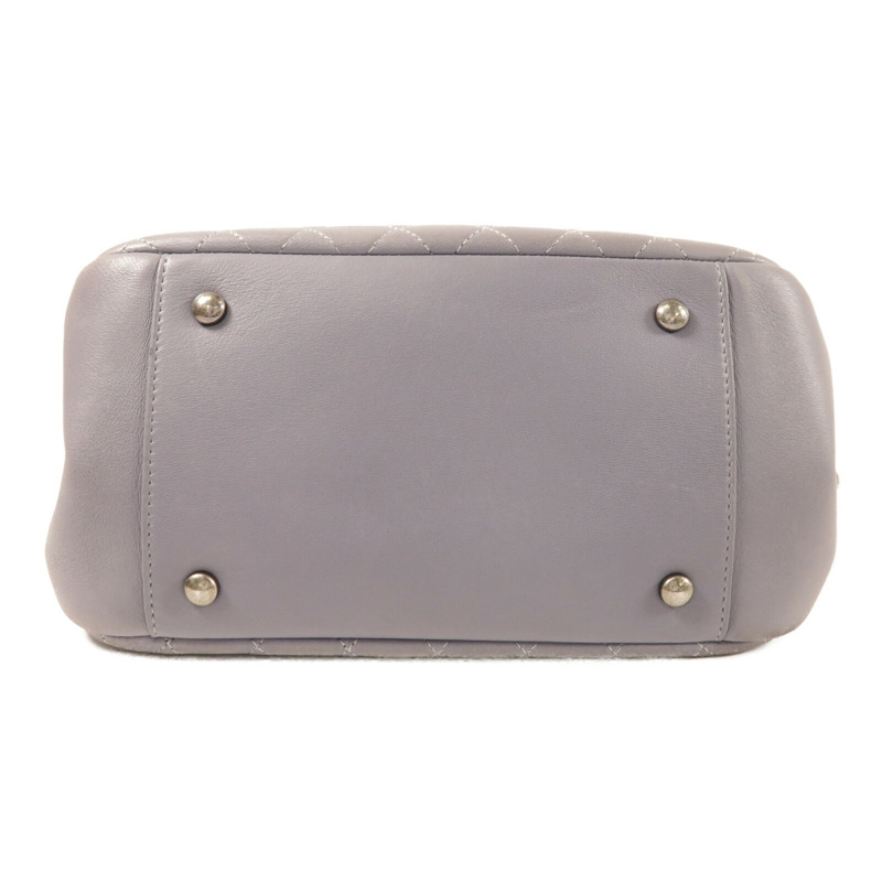 CHANEL 羊皮皮革Shoulder Bag銀扣鏈帶肩背袋-3