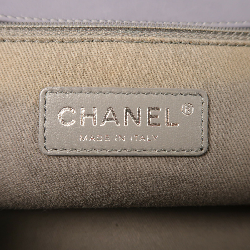 CHANEL 羊皮皮革Shoulder Bag銀扣鏈帶肩背袋-5