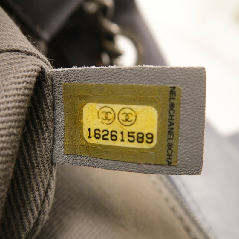 CHANEL 羊皮皮革Shoulder Bag銀扣鏈帶肩背袋-6