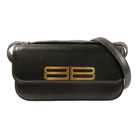 BALENCIAGA 牛皮皮革Gassip Bag金扣肩背袋