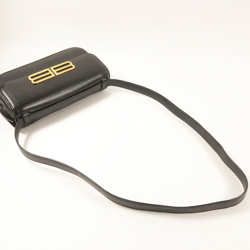 BALENCIAGA 牛皮皮革Gassip Bag金扣肩背袋-13