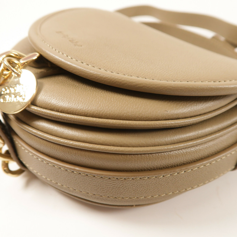 SEE BY CHLOE 牛皮皮革Small Mara金扣肩背袋-10