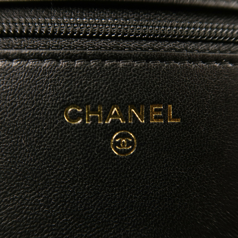 CHANEL 羊皮皮革Matelasse19 Wallet On Chain鏈帶手挽肩背兩用袋-5