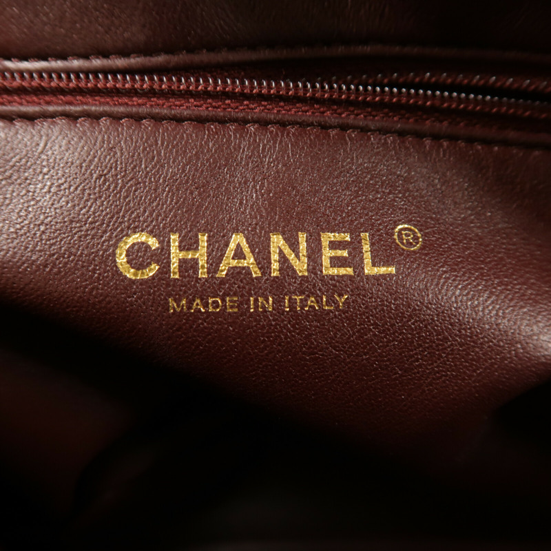 CHANEL 羊皮皮革Camera Bag金扣鏈帶肩背袋-5