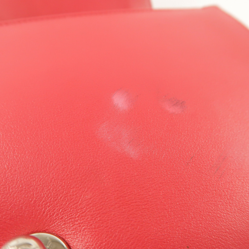 CHANEL 羊皮皮革Boy 25銀扣鏈帶肩背袋-15