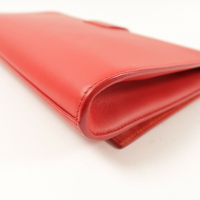 SAINT LAURENT 牛皮皮革Clutch金扣手拿包-10