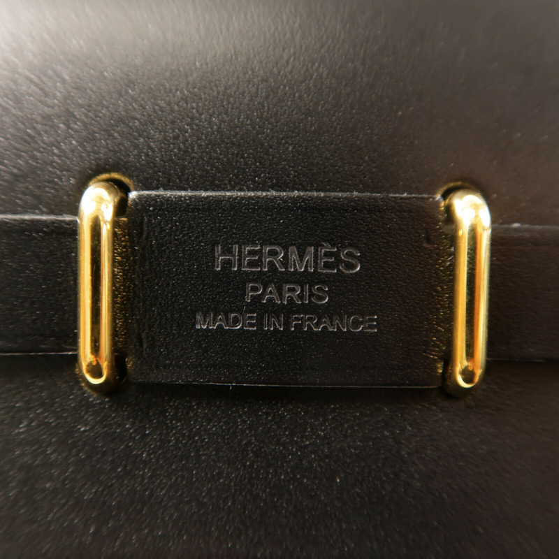 HERMES 帆布Mini Herbag金扣肩背袋-5