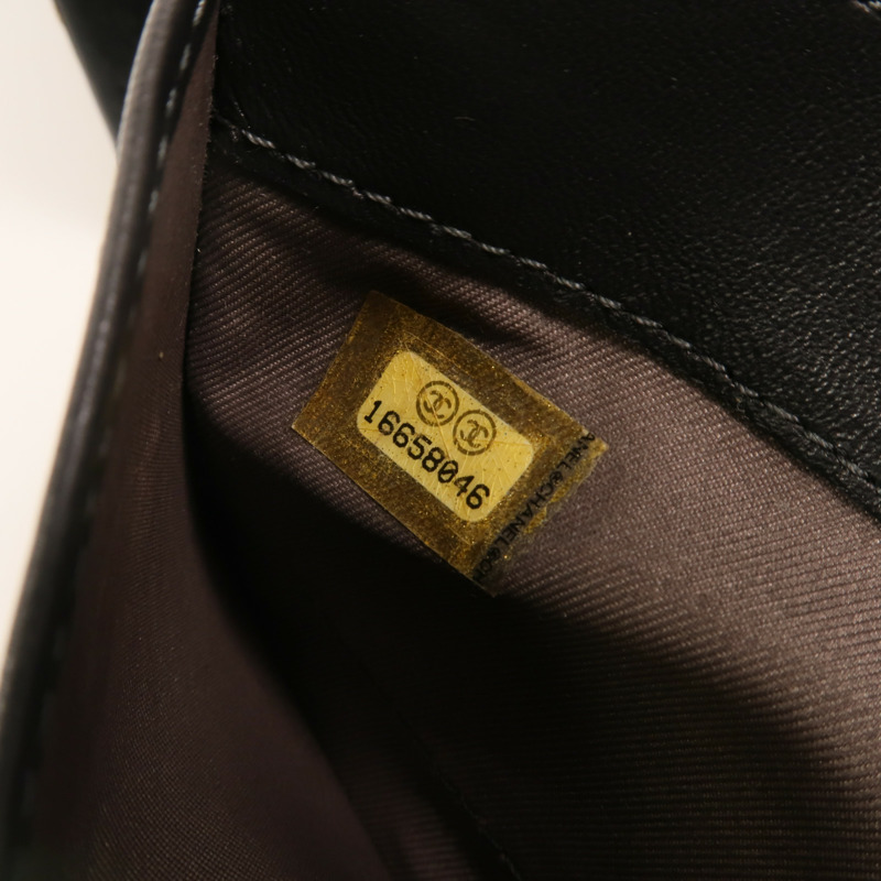 CHANEL 羊皮皮革Long Wallet銀扣長錢包-5