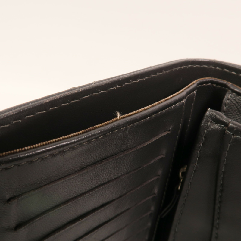 CHANEL 羊皮皮革Long Wallet銀扣長錢包-15