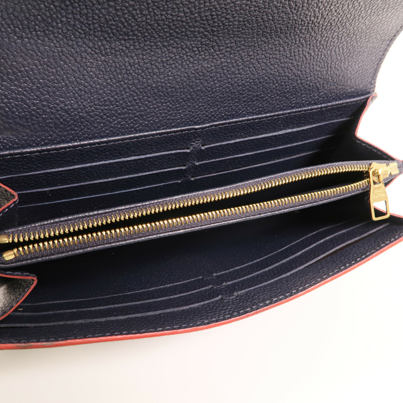LOUIS VUITTON Monogram Empreinte Sarah金扣長錢包-6