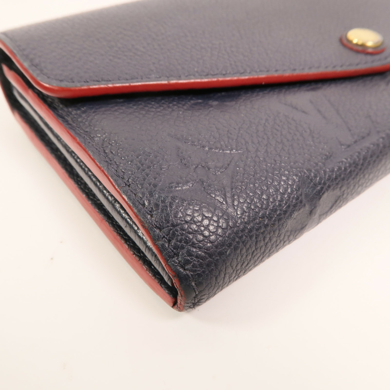 LOUIS VUITTON Monogram Empreinte Sarah金扣長錢包-10