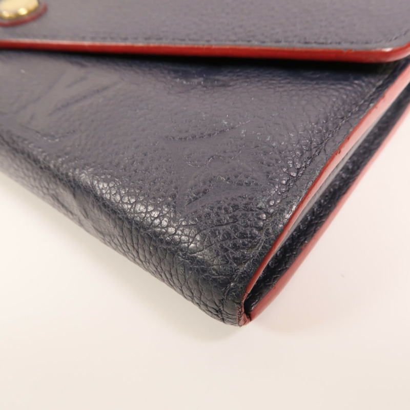 LOUIS VUITTON Monogram Empreinte Sarah金扣長錢包-11