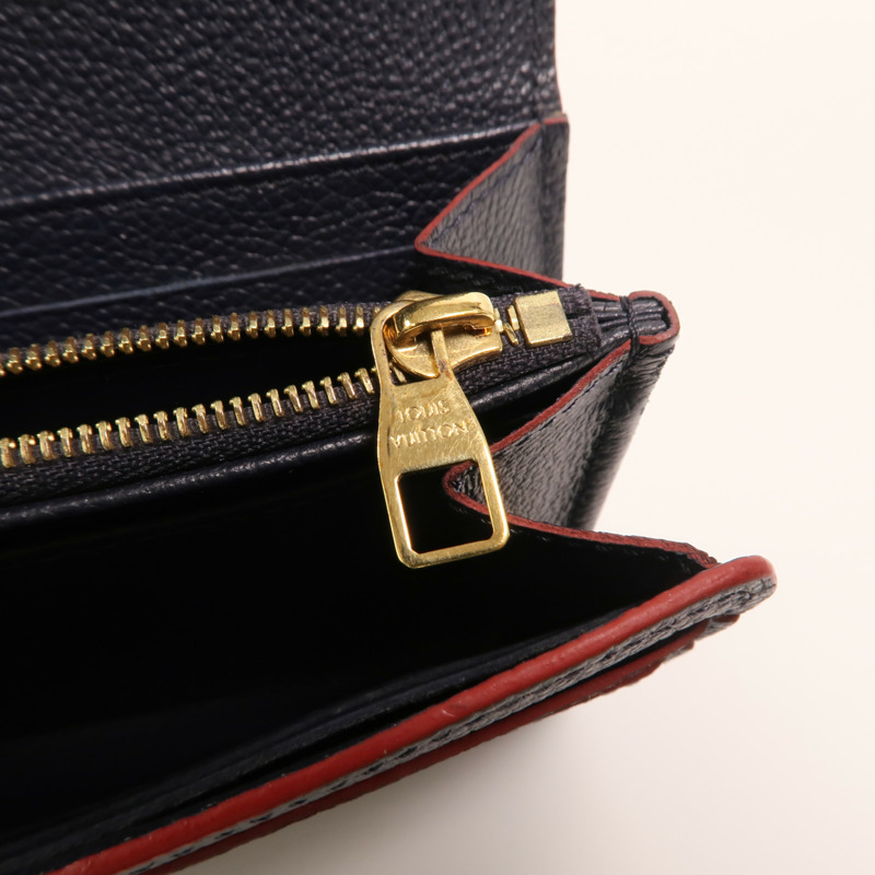 LOUIS VUITTON Monogram Empreinte Sarah金扣長錢包-14