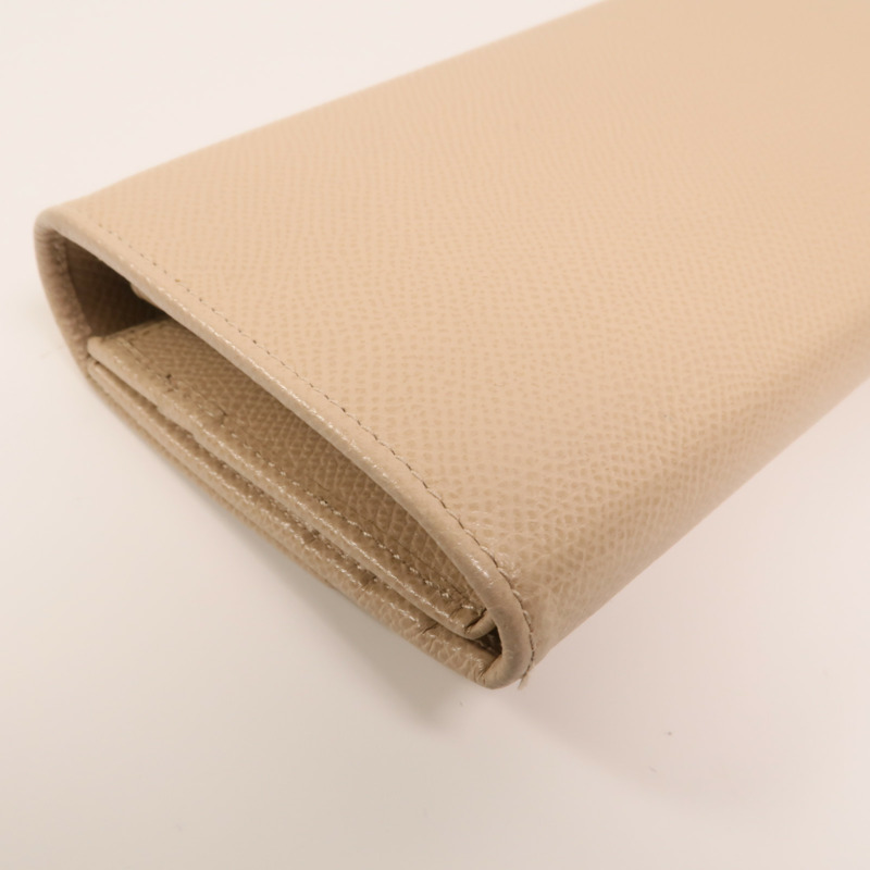 Salvatore Ferragamo 牛皮皮革Gancini Continental Wallet金扣長錢包-12