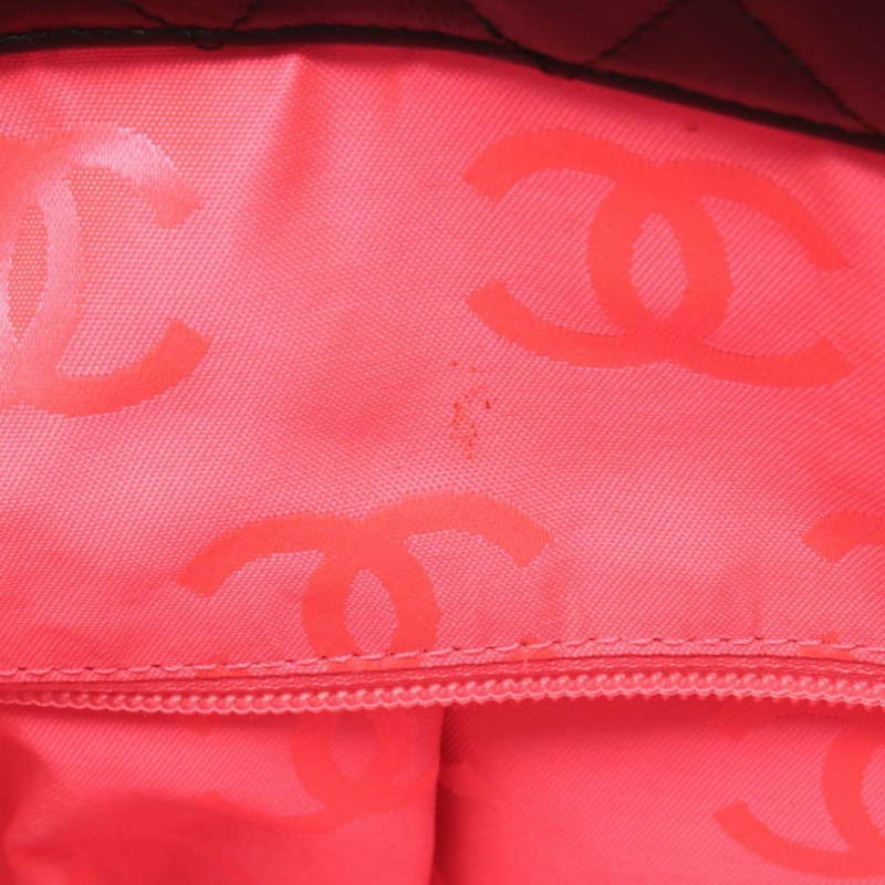 香奈兒 Cambon 系列大手提包，皮革，女士，黑白-7