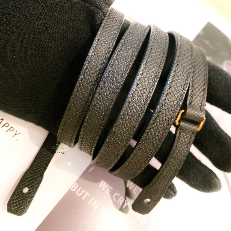 Hermes 愛馬仕 閒置未使用 康康 Constance To Go 黑色 x 玫瑰金 WOC 斜背包 晚宴包 手拿包-12