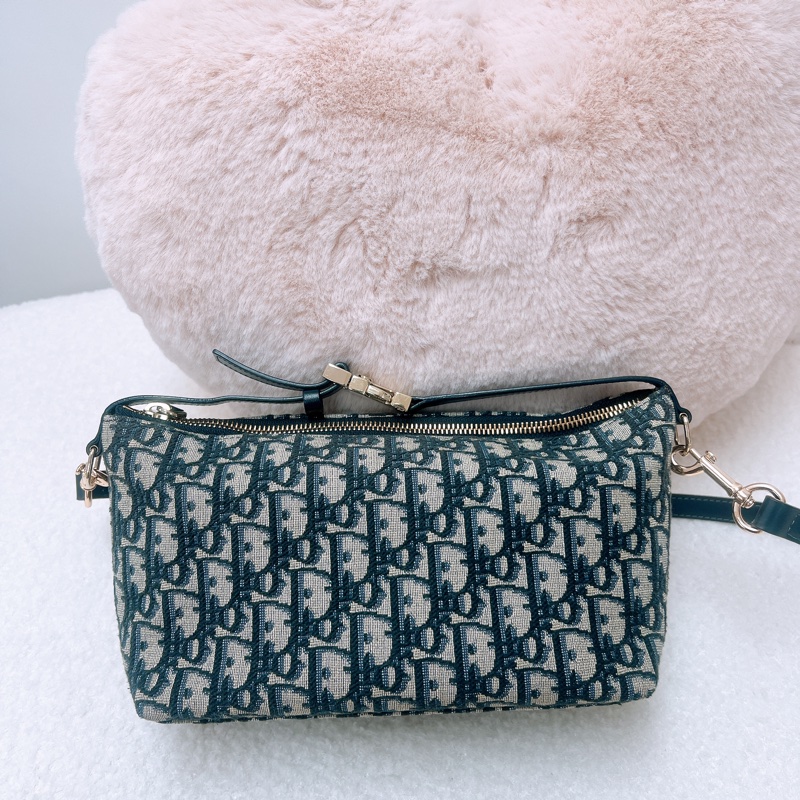 Dior diortravel nomad 藍色老花飯盒包/腋下包-1