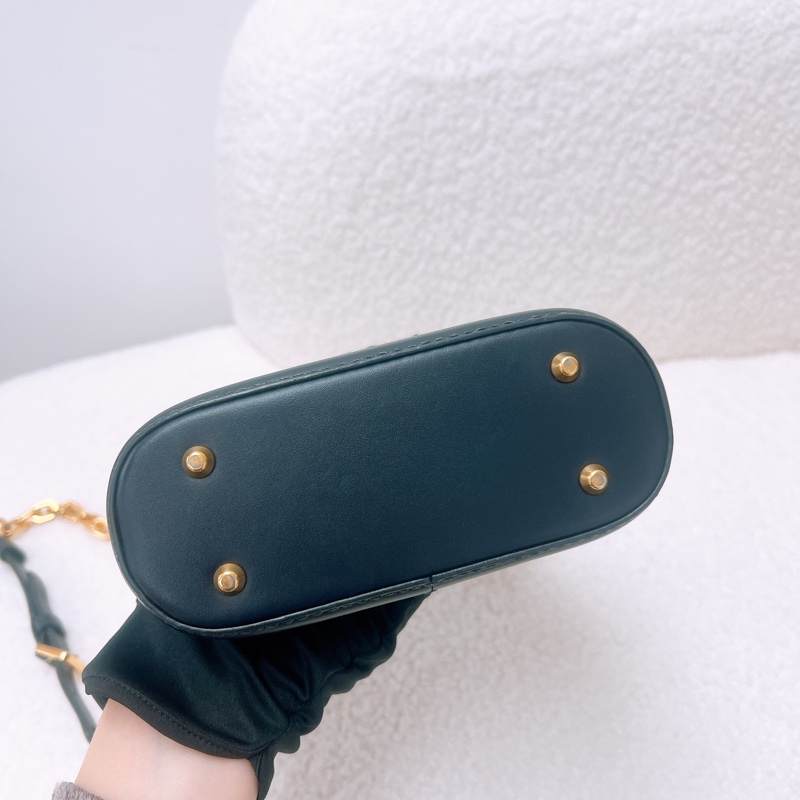 Dior c’est dior 藍色老花小號水桶斜挎包-2