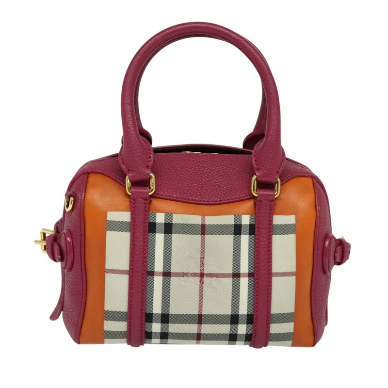 【日本直送】BURBERRY Nova 格紋手提包帆布兩用米色金色正品 118645V-1